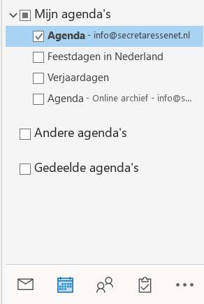 Agenda delen in Outlook