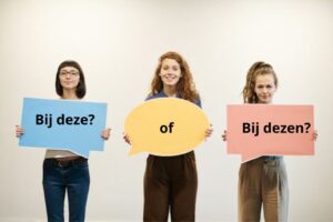 Schrijf je bij deze of bij dezen